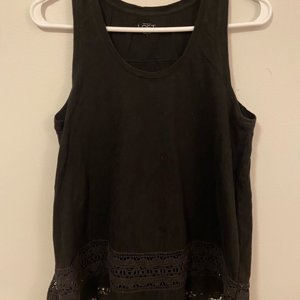 LOFT small black tank top